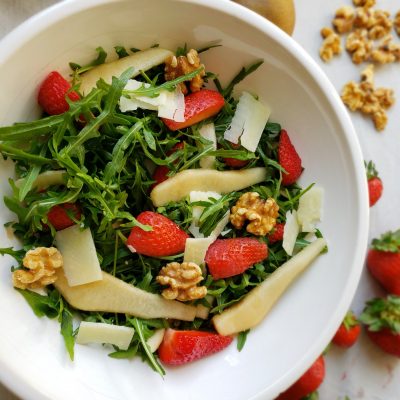 Erdbeer-Rucola-Salat