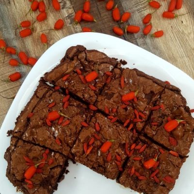 Gojibeeren-Brownies