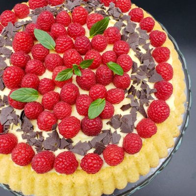 Himbeer-Pudding-Kuchen