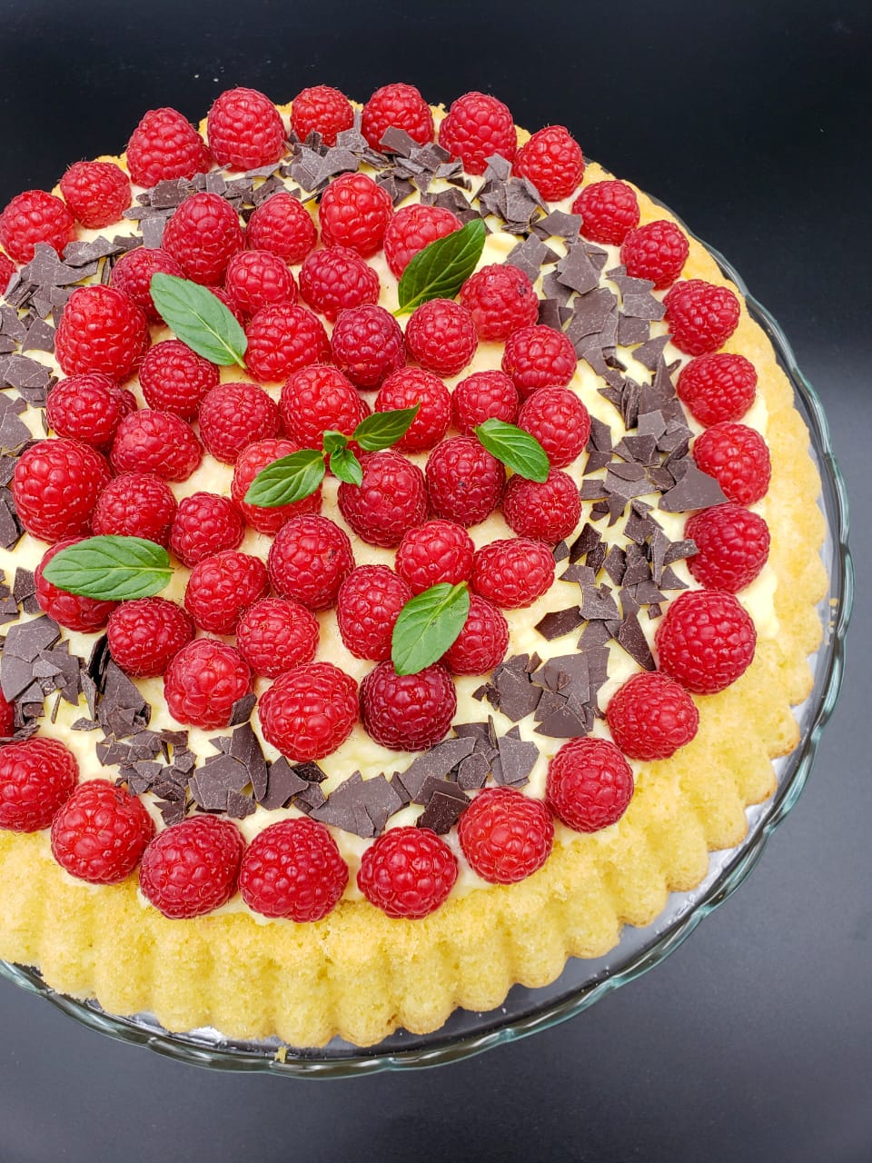 Himbeer-Pudding-Kuchen