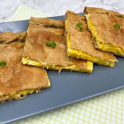 Börek vom Blech mit Kürbis und Feta