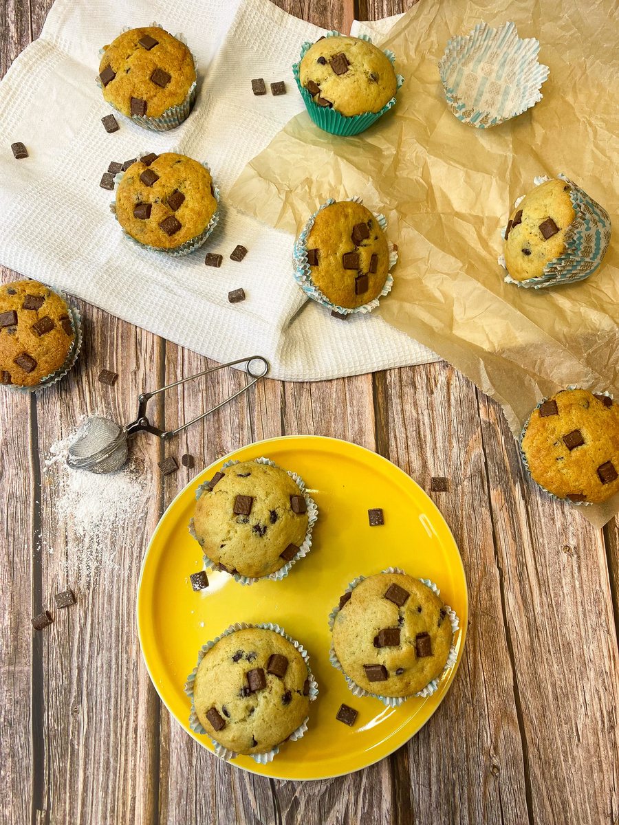 Muffins mit Schokostückchen